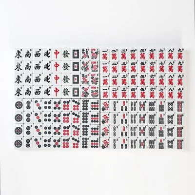 Retro Floral Mahjong Set